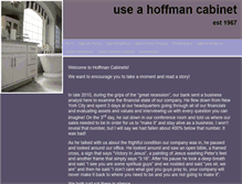 Tablet Screenshot of hoffmancabinets.com